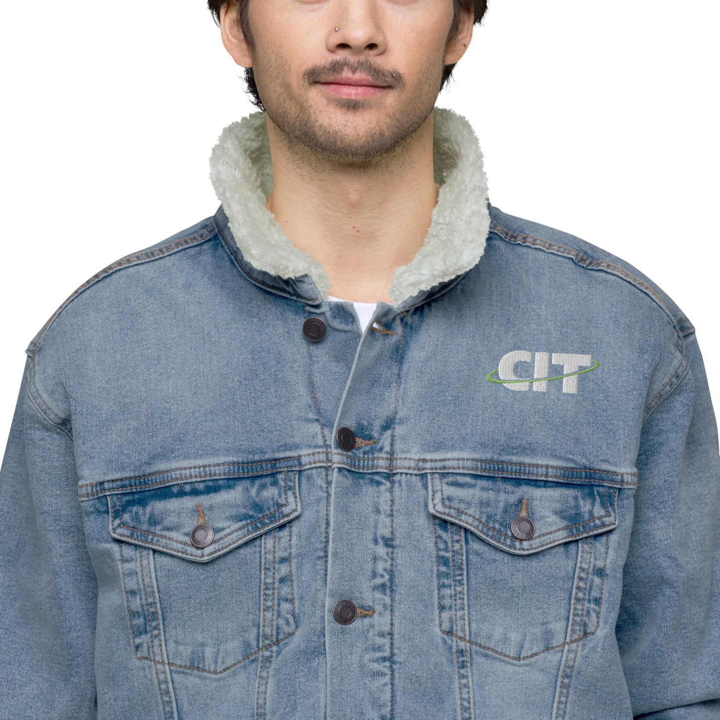 Unisex denim sherpa jacket